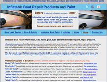 Tablet Screenshot of inflatableboatrepairs.com
